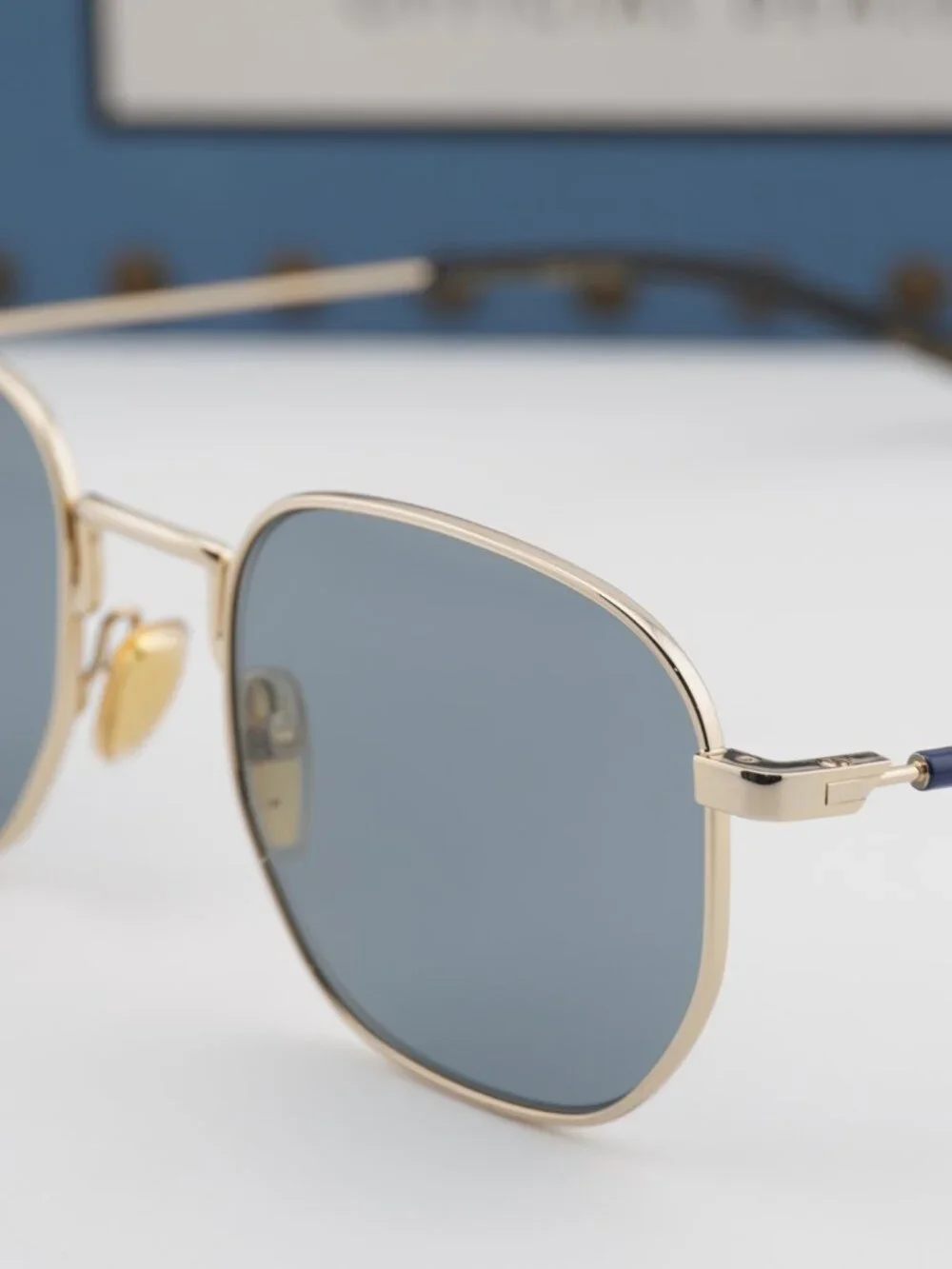 Gucci GG2095S 003 Square Sunglasses - Gold\Grey